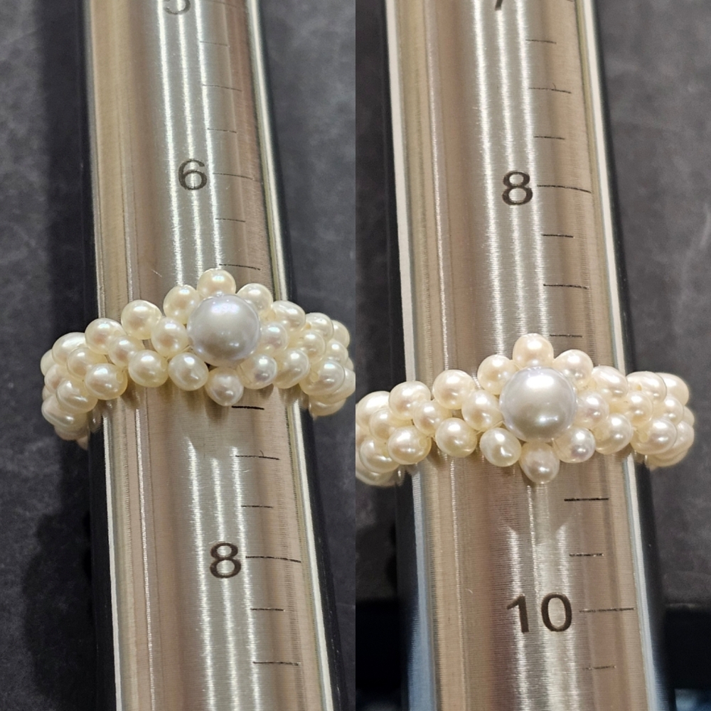 Pearl and Turquoise Bracelet, Necklace, and Ring Jewelry Bundle Set - Picture 14 of 15